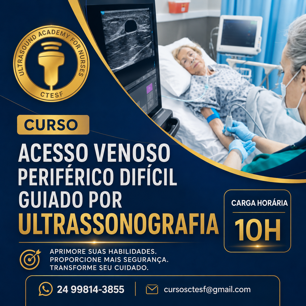 Acesso Venoso Periférico Difícil Guiado por Ultrassonografia